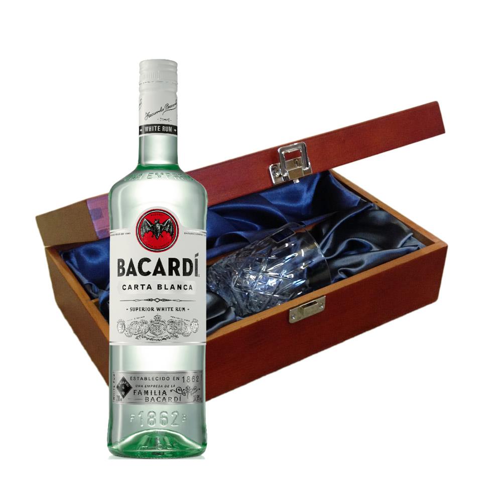 Bacardi Superior Rum 70cl In Luxury Box With Royal Scot Glass