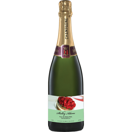 View Personalised Champagne - Birthday Cake Label And Flutes In Luxury Presentation Box number 1