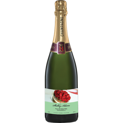 View Personalised Champagne - Birthday Cake Label And Flutes In Luxury Presentation Box number 1