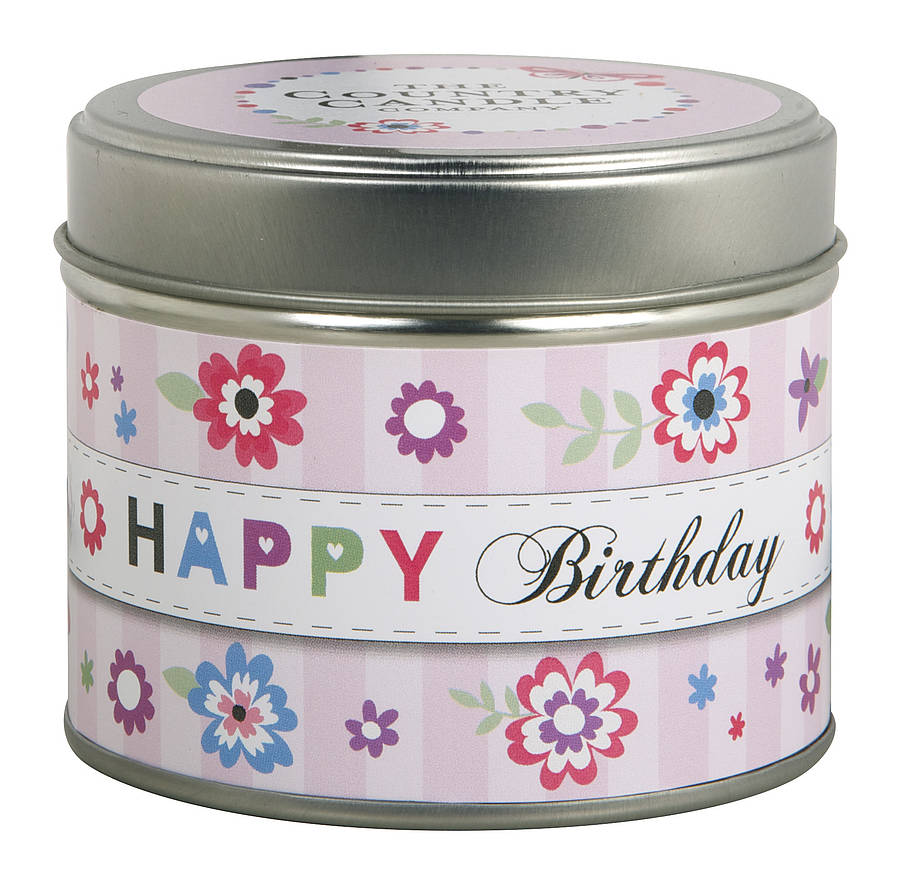 Buy & Send Happy Birthday Scented Greeting Candle