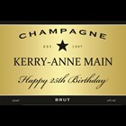 View Personalised Champagne - Black Star And Flutes In Luxury Presentation Box number 1