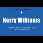View Personalised Champagne - Blue Label And Chocolates Hamper number 1