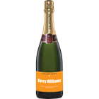 View Personalised Champagne - Orange Label And Flutes In Luxury Presentation Box number 1