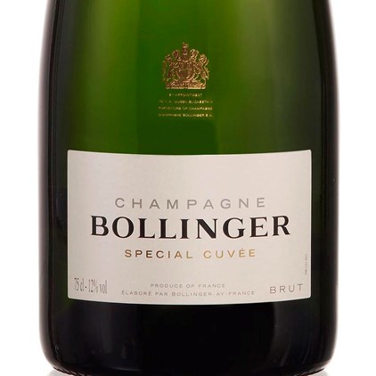 View Bollinger Special Cuvee Brut 75cl in Blue Luxury Presentation Set With Flutes number 1