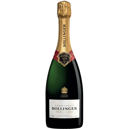 View Bollinger Special Cuvee Brut 75cl in Burgundy Presentation Set With Flutes number 1