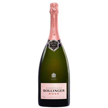 View Magnum of Bollinger Rose Champagne 1.5L And Strawberry Charbonnel Truffles Magnum Box number 1