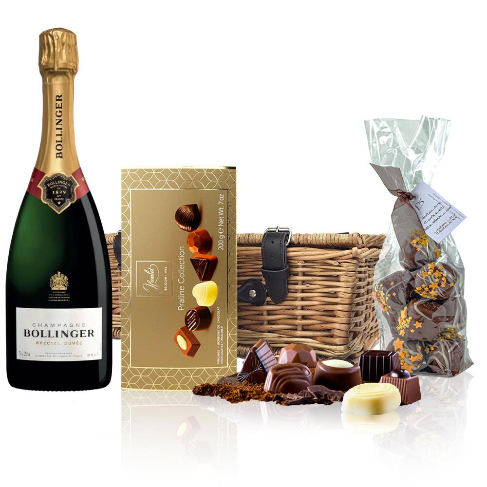 Bollinger Special Cuvee Brut 75cl And Chocolates Hamper