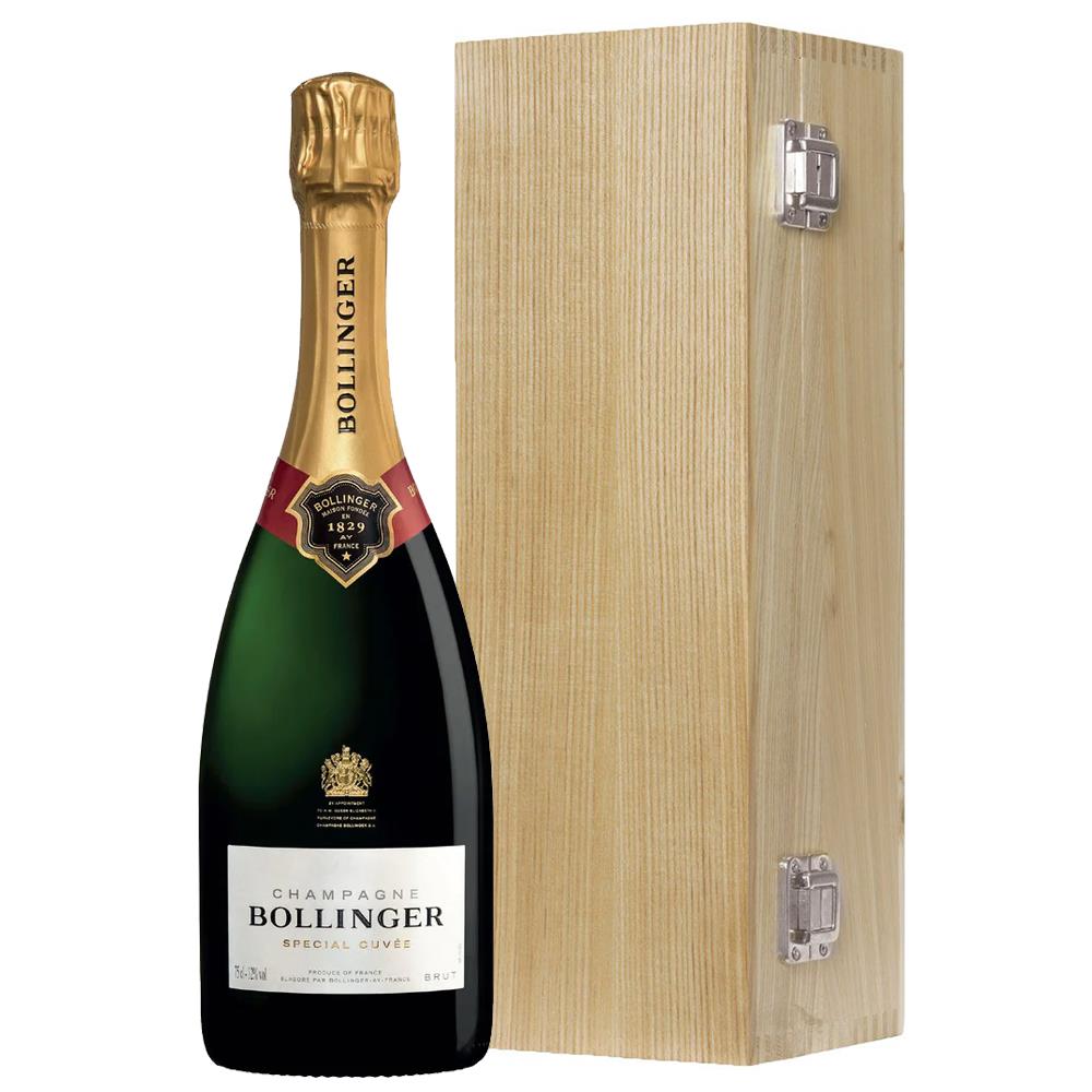 Bollinger Special Cuvee Brut 75cl In a Luxury Oak Gift Boxed