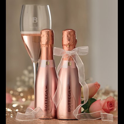 View Case of Mini Bottega Rose Gold Prosecco 20cl (24 x 20cl) number 1