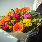 View Bright Hand-tied bouquet made with the finest flowers number 1