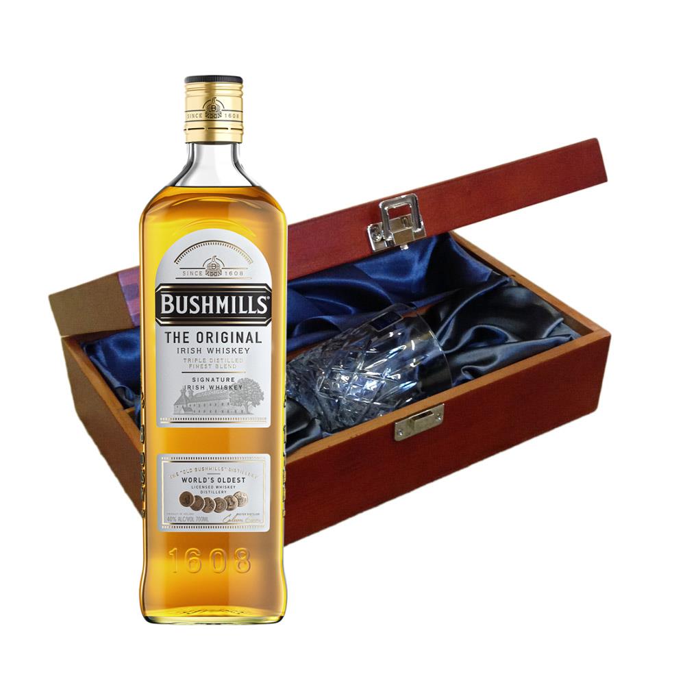 Bushmills Irish Whiskey 70cl In Luxury Box With Royal Scot Glass