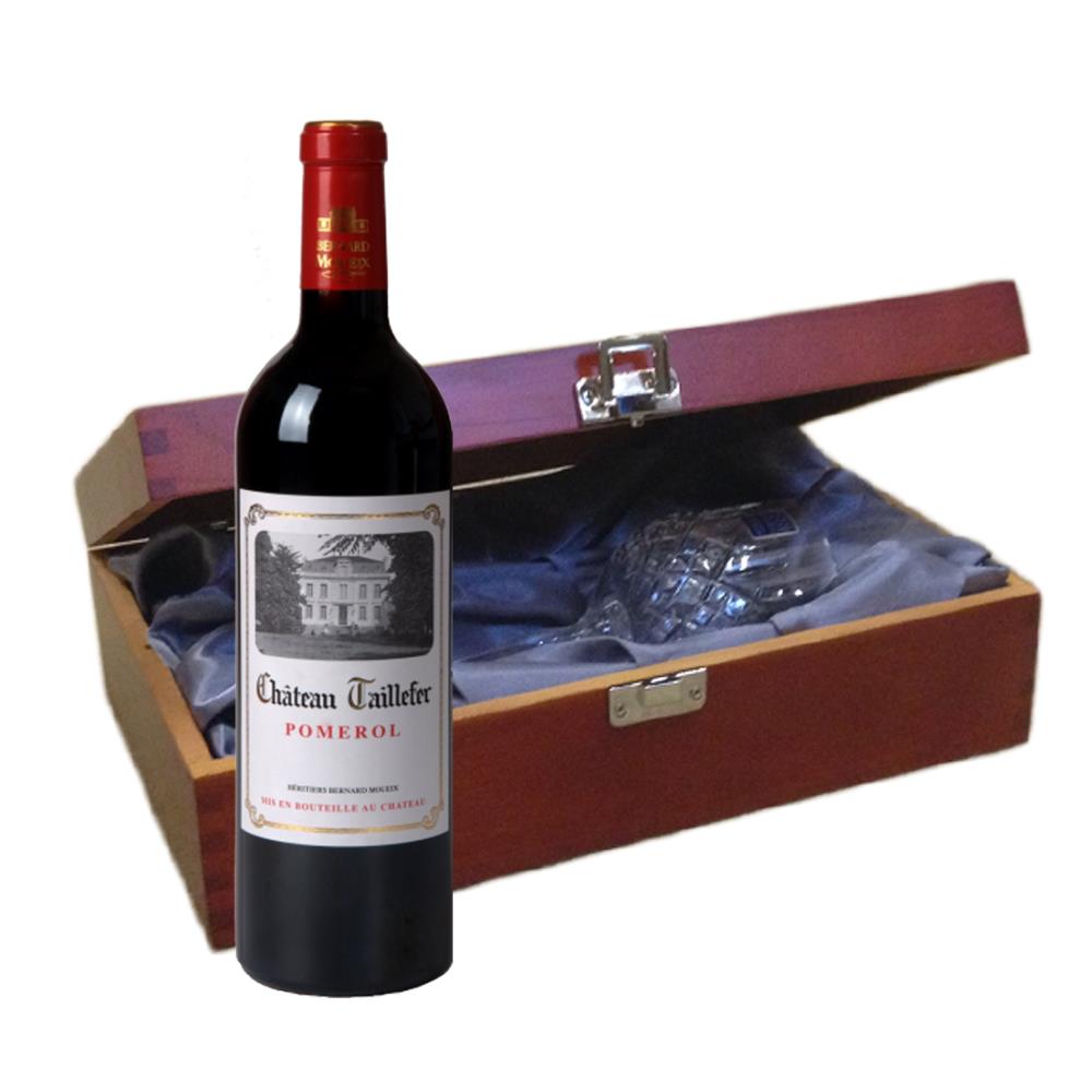 Chateau Taillefer Bordeaux - Pomerol In Luxury Box With Royal Scot Wine Glass