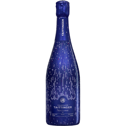 View Taittinger Nocturne City Lights Edition NV in Blue Luxury Presentation Set With Flutes number 1