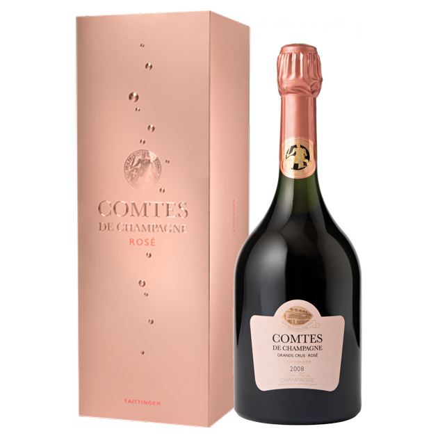 Taittinger Comtes de Champagne Rose 2008 Prestige Cuvee 75cl Great Price and Home Delivery