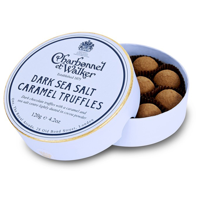 Send Charbonnel et Walker, Dark Sea Salt Caramel Chocolate Truffles