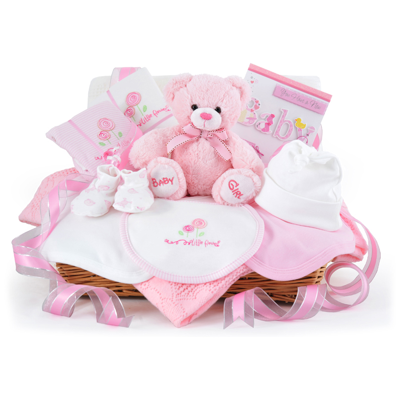 Deluxe Baby Girl Gift Basket