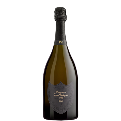View Dom Perignon P2 Vintage 2000 Champagne 75cl in Burgundy Presentation Set With Flutes number 1