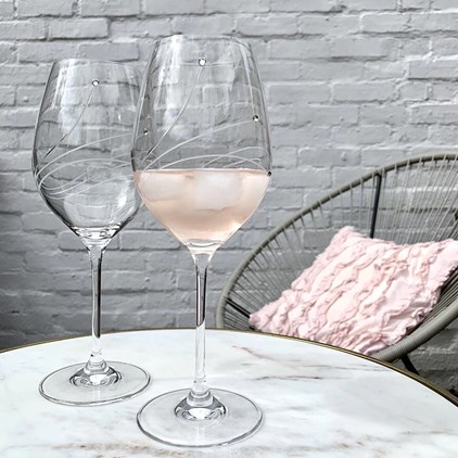 View Diamante - 2 Large Wine Glasses (Presentation Boxed) | Royal Scot Crystal number 1