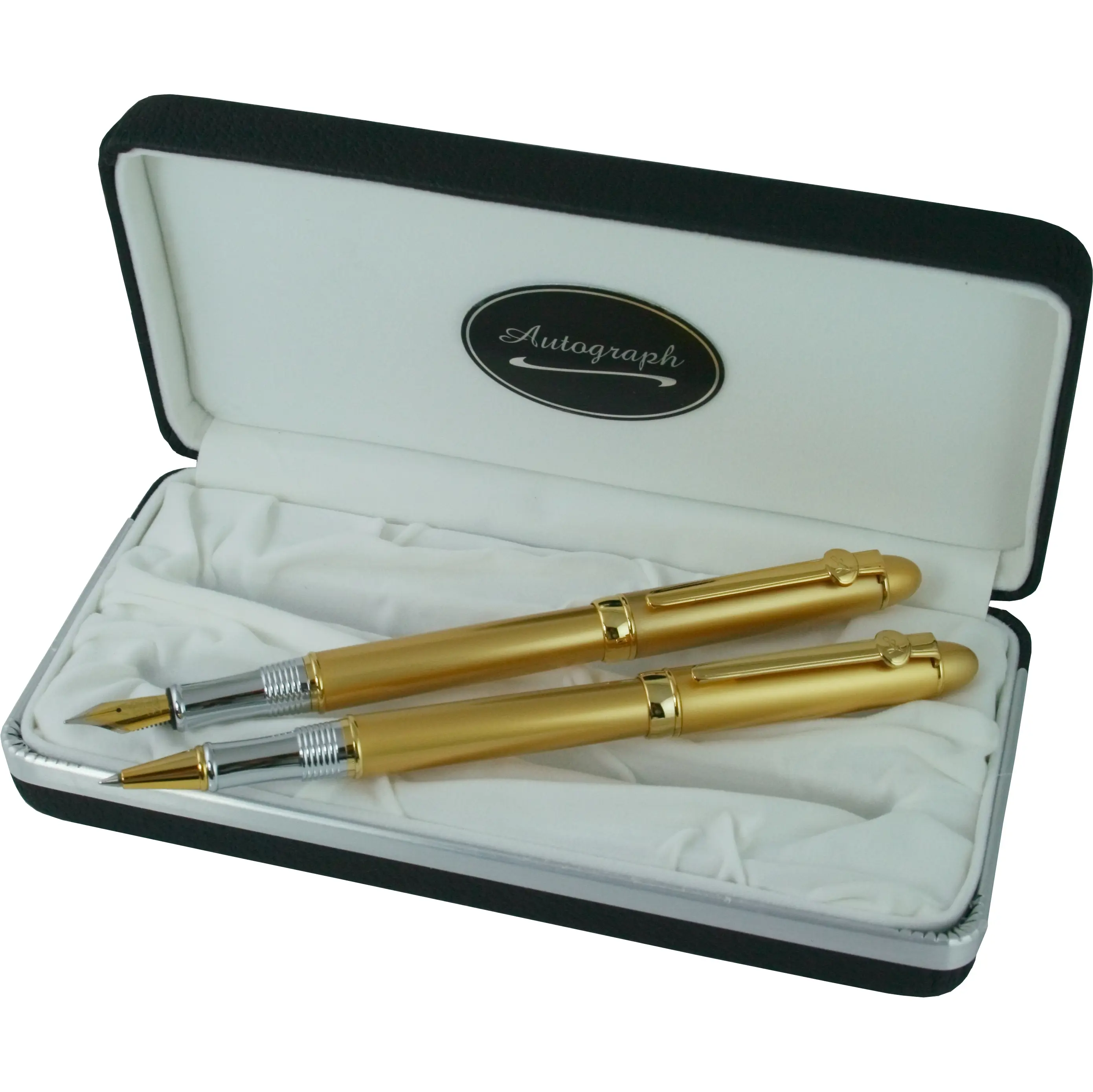 Buy And Send Goldy Fountain And Roller ball Pen Set Gift Online