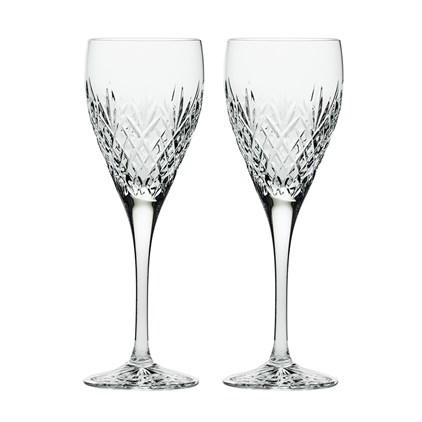 View Royal Scot Crystal - Edinburgh - 2 Crystal Wine Glasses (Presentation Boxed) number 1