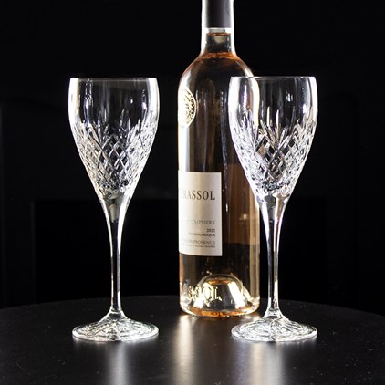 View Royal Scot Crystal - Edinburgh - 2 Crystal Wine Glasses (Presentation Boxed) number 1