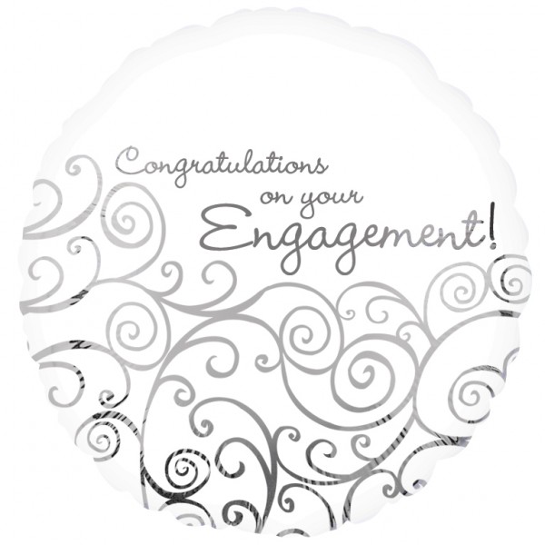 Buy & Send Congratulations on Your Engagement 18 inch Foil Balloon