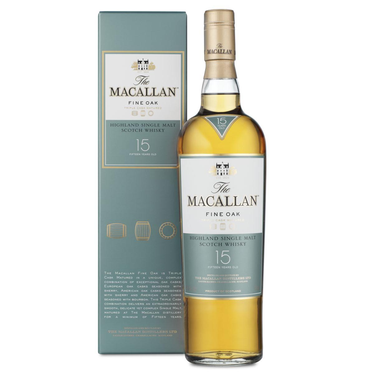 Buy And Send The Macallan 15 year old, Fine Oak, Malt Gift Online