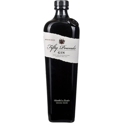 View Fifty Pounds Gin 70cl In Luxury Box With Royal Scot Glass number 1