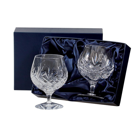 Buy And Send Royal Scot Crystal - Edinburgh - 2 Crystal Brandy Glasses  (Presentation Boxed), Buy online for UK nationwide delivery