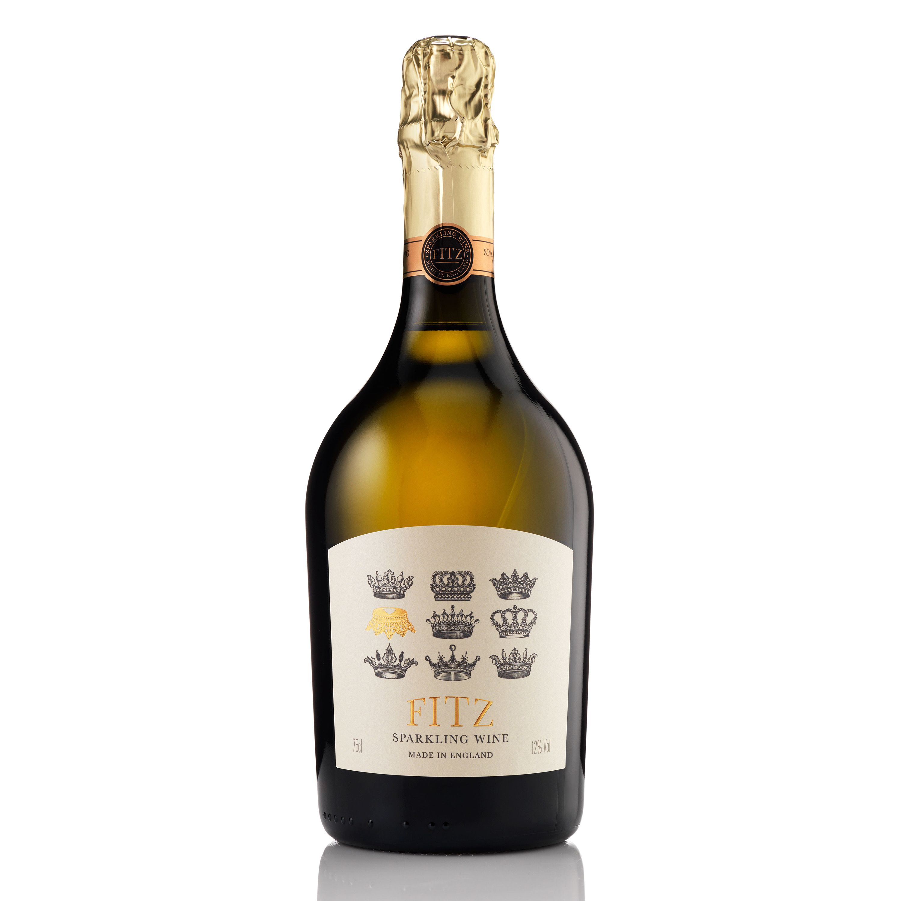 Fitz Brut White 75cl Sparkling Wine Made In England