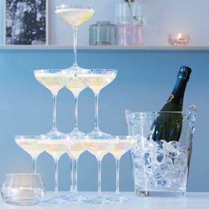 View LSA Champagne Tower of Ten Mother of Pearl number 1