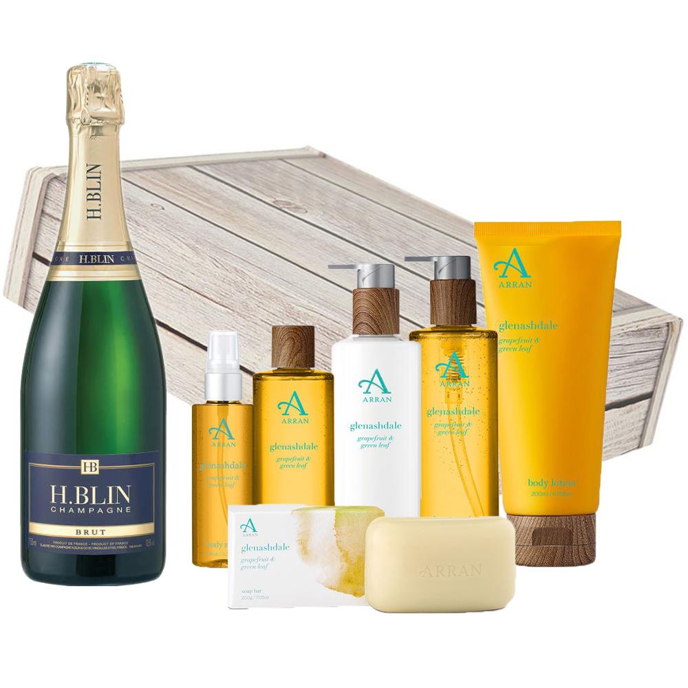 Glenashdale Aromatherapy Gift Box With H.Blin Champagne 75cl Brut