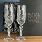 View Glencoe 2 Crystal Champagne Glasses 215 mm (Presentation Boxed) Royal Scot Crystal number 1