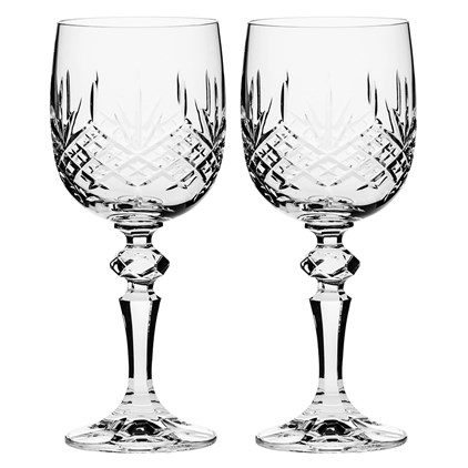 View Glencoe 2 Crystal Large Wine Glasses 180 mm (Presentation Boxed) Royal Scot Crystal number 1