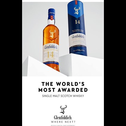 View Glenfiddich 14 Year Old Bourbon Barrel Reserve Whisky 70cl number 1