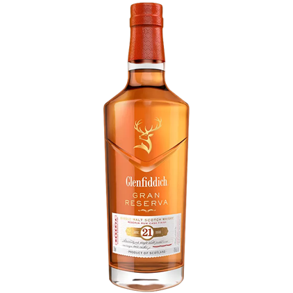 View Glenfiddich 21 Year Old Gran Reserve Whisky 70cl In Luxury Box With Royal Scot Glass number 1