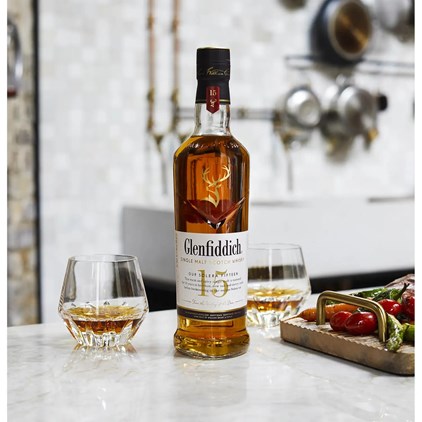 View Glenfiddich 15 Year Old Single Malt Whisky 70cl number 1
