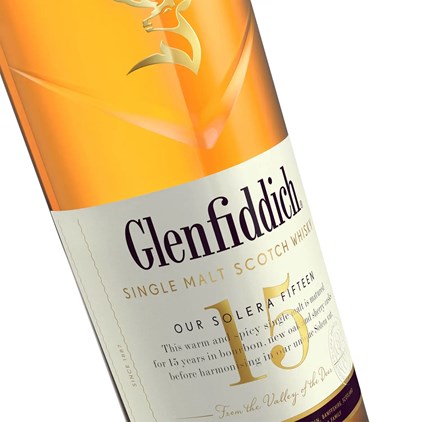 View Glenfiddich 15 Year Old Single Malt Whisky 70cl number 1