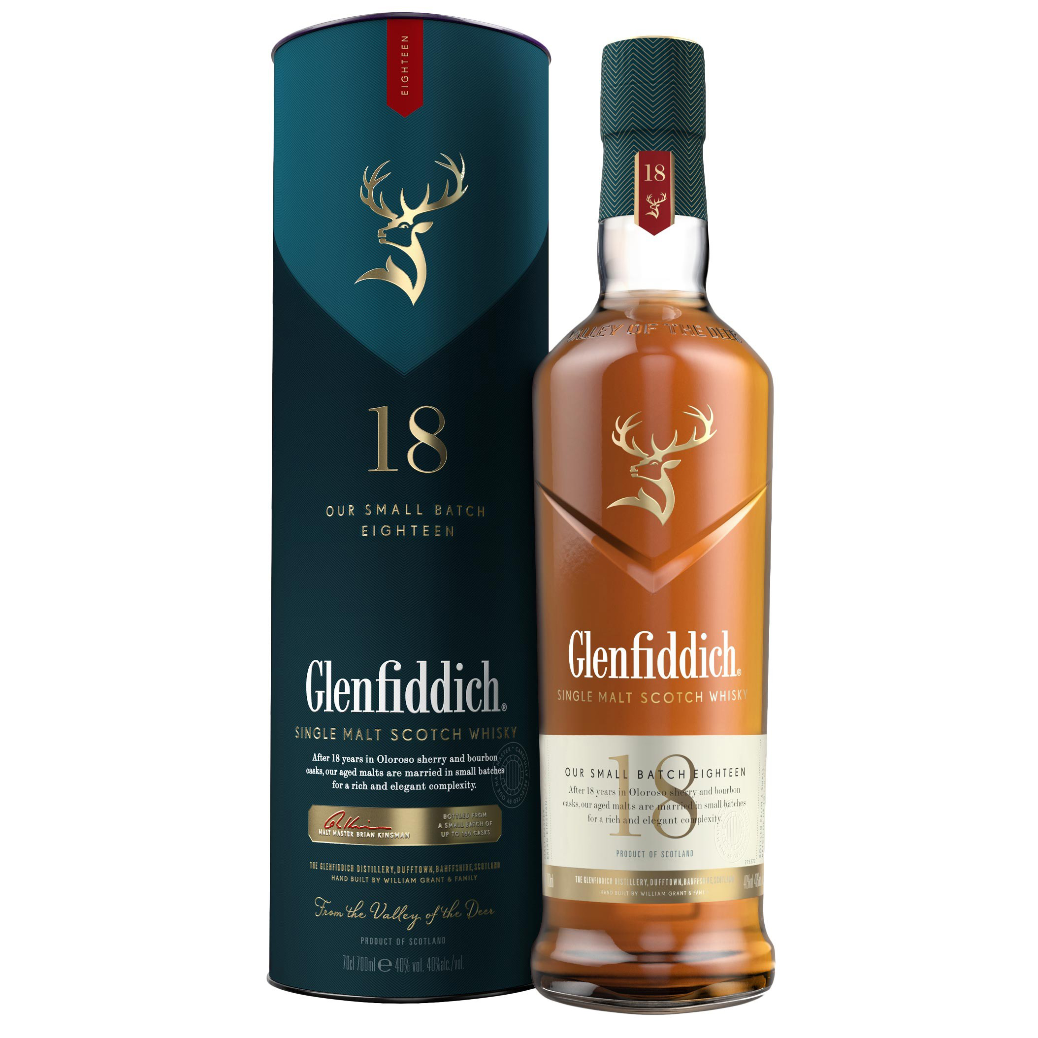 Glenfiddich 18 Year Single Malt Whisky 70cl