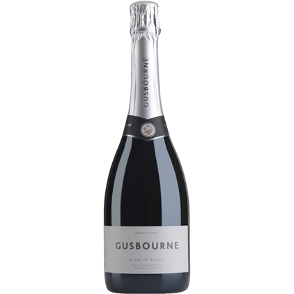 View Gusbourne Blanc De Blancs ESW 75cl With Diamante Crystal Flutes number 1