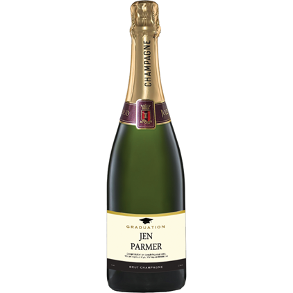 View Personalised Champagne - Graduation Label And Chocolates Hamper number 1
