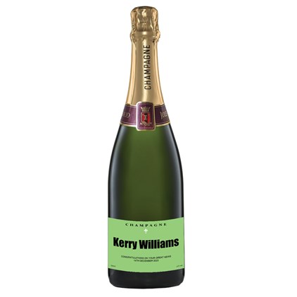 View Personalised Champagne - Green Label number 1