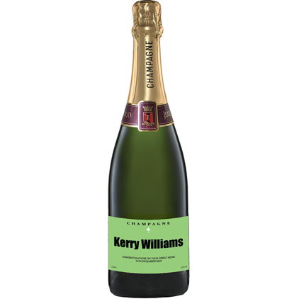 View Personalised Champagne - Green Label & Truffles, Wooden Box number 1