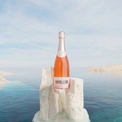 View Hambledon Classic Cuvee Rose English Sparkling Wine 75cl With Lindt Lindor Assorted Truffles 200g number 1