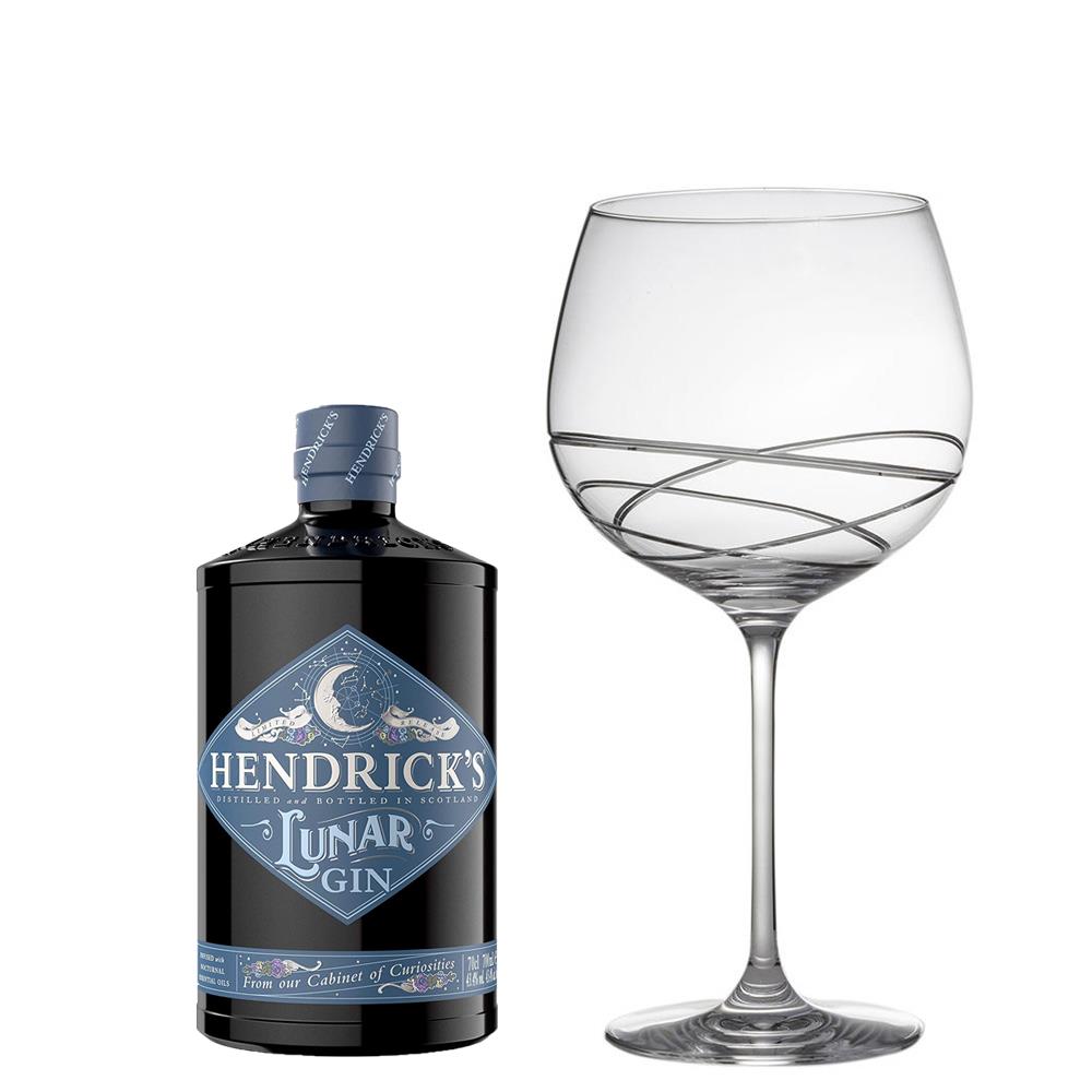 Hendricks Lunar Gin 70cl And Single Gin and Tonic Skye Copa Glass