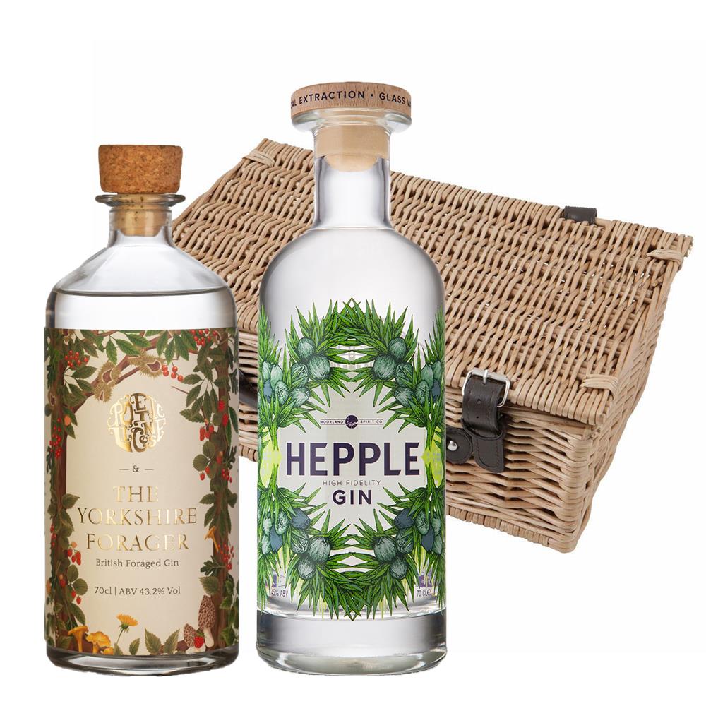 Hepple Gin & Poetic License Yorkshire Forager Gin Duo Hamper (2x70cl)