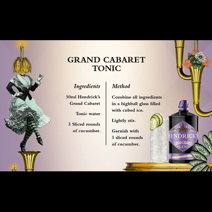 View Hendricks Grand Cabaret Limited Edition Gin 70cl number 1