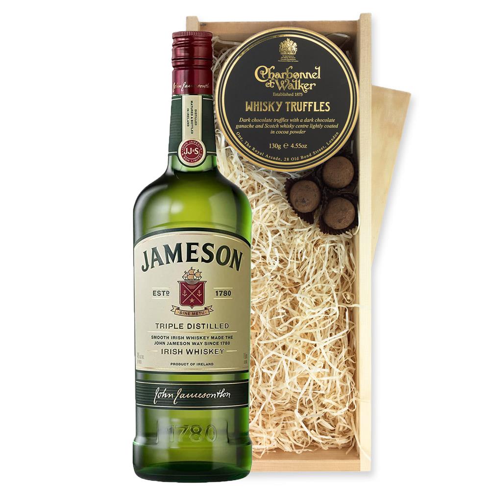 Jameson Irish Whiskey 70cl And Whisky Charbonnel Truffles Chocolate Box
