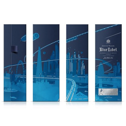 View Johnnie Walker Blue Label Cities of the Future 2220 London Edition Blended Scotch Whisky 70cl number 1
