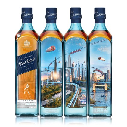 View Johnnie Walker Blue Label Cities of the Future 2220 London Edition Blended Scotch Whisky 70cl number 1